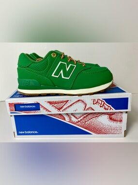 New Balance Kids' Green Athletic Sneakers